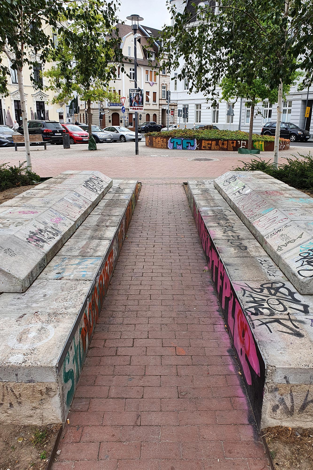 Graffiti entfernen lassen - vorher